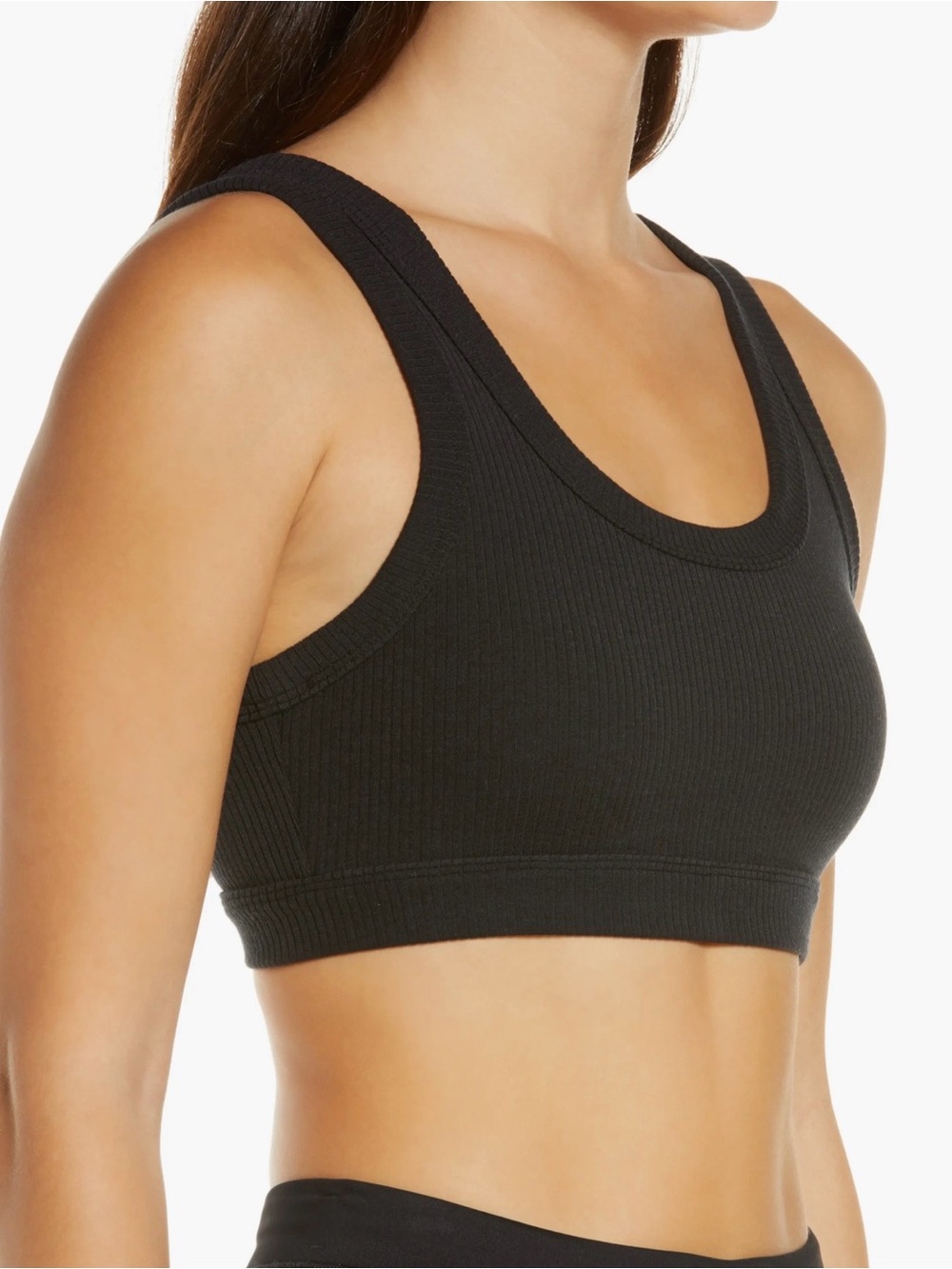 Alo Yoga Ribbed Wellness Bra Black XS